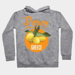 Poros Greece travel poster Hoodie